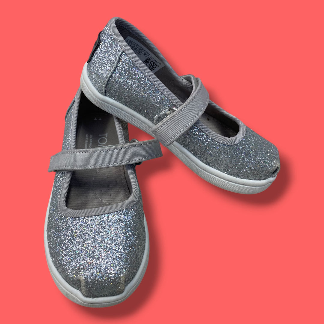 grey toms shoe, 7.0
