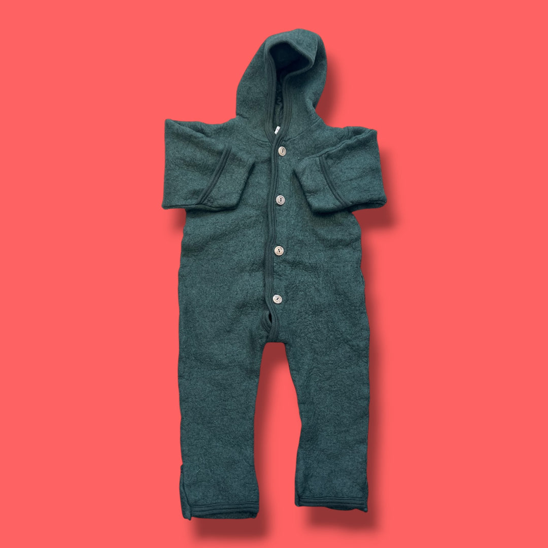 Green Engel Wool Suit, 12-24m