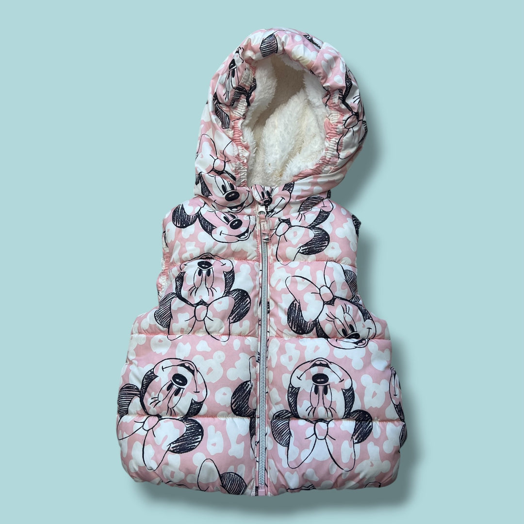 Pink Disney Junior Mickey Vest, 18-24m