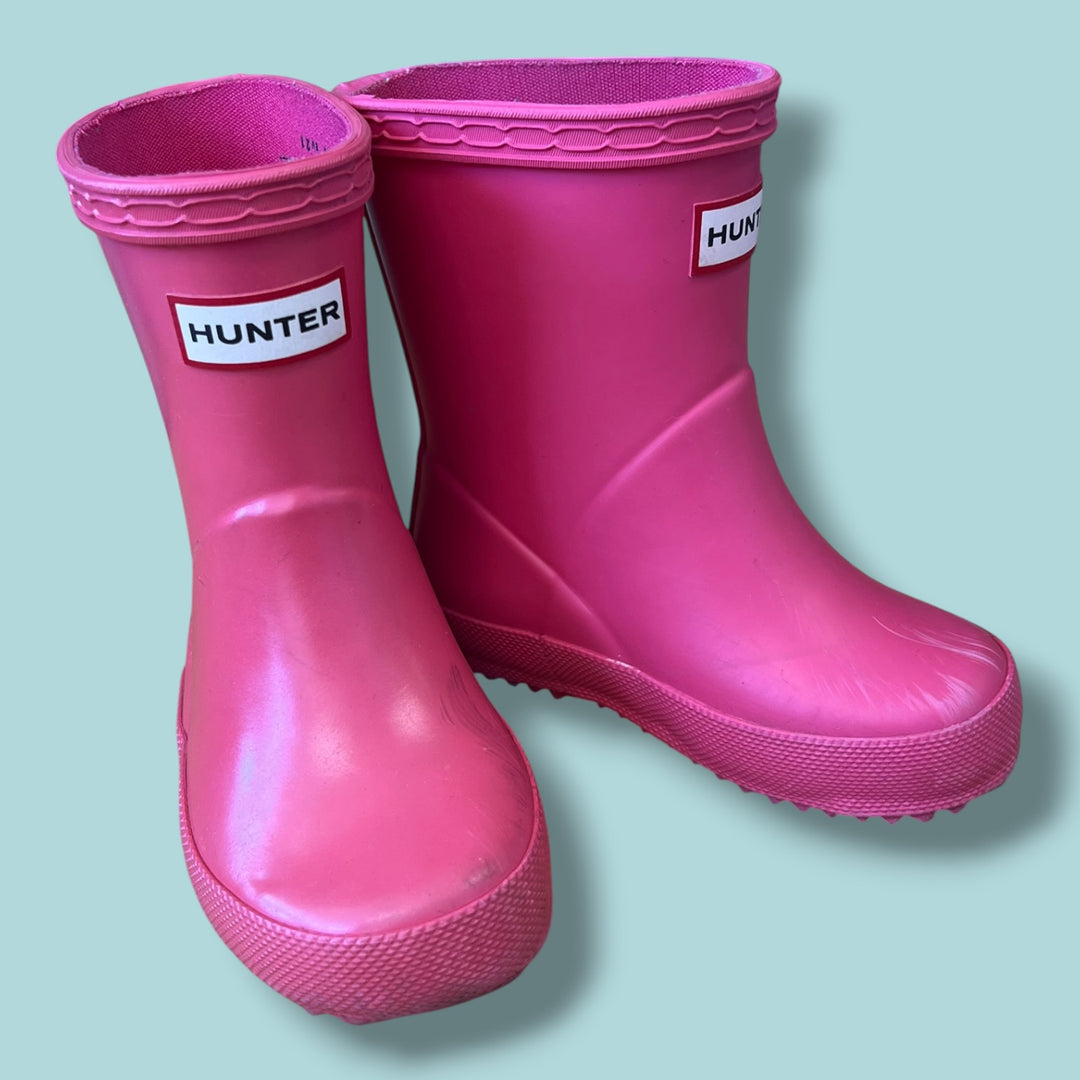 Pink Hunter Rain Boots, 5.0
