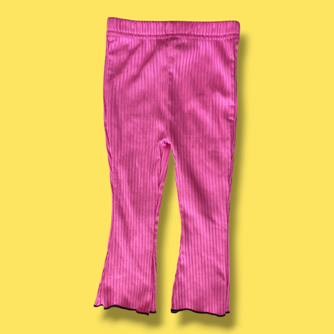 pink Disney ribbed leggings, 18m