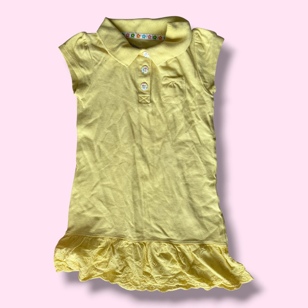 yellow Carters polo dress, 4Y