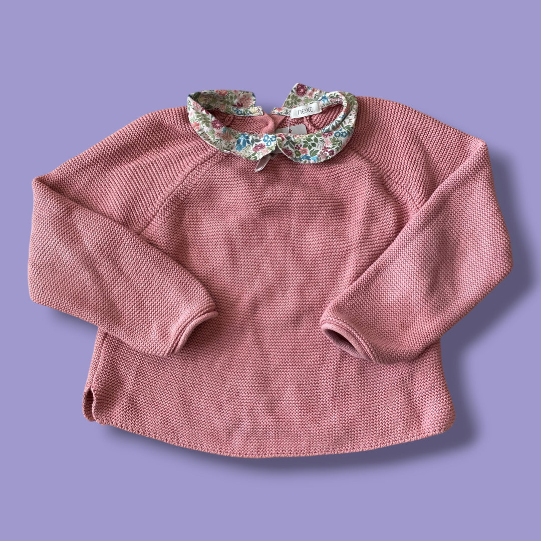 pink Next knit sweater, 5/6y