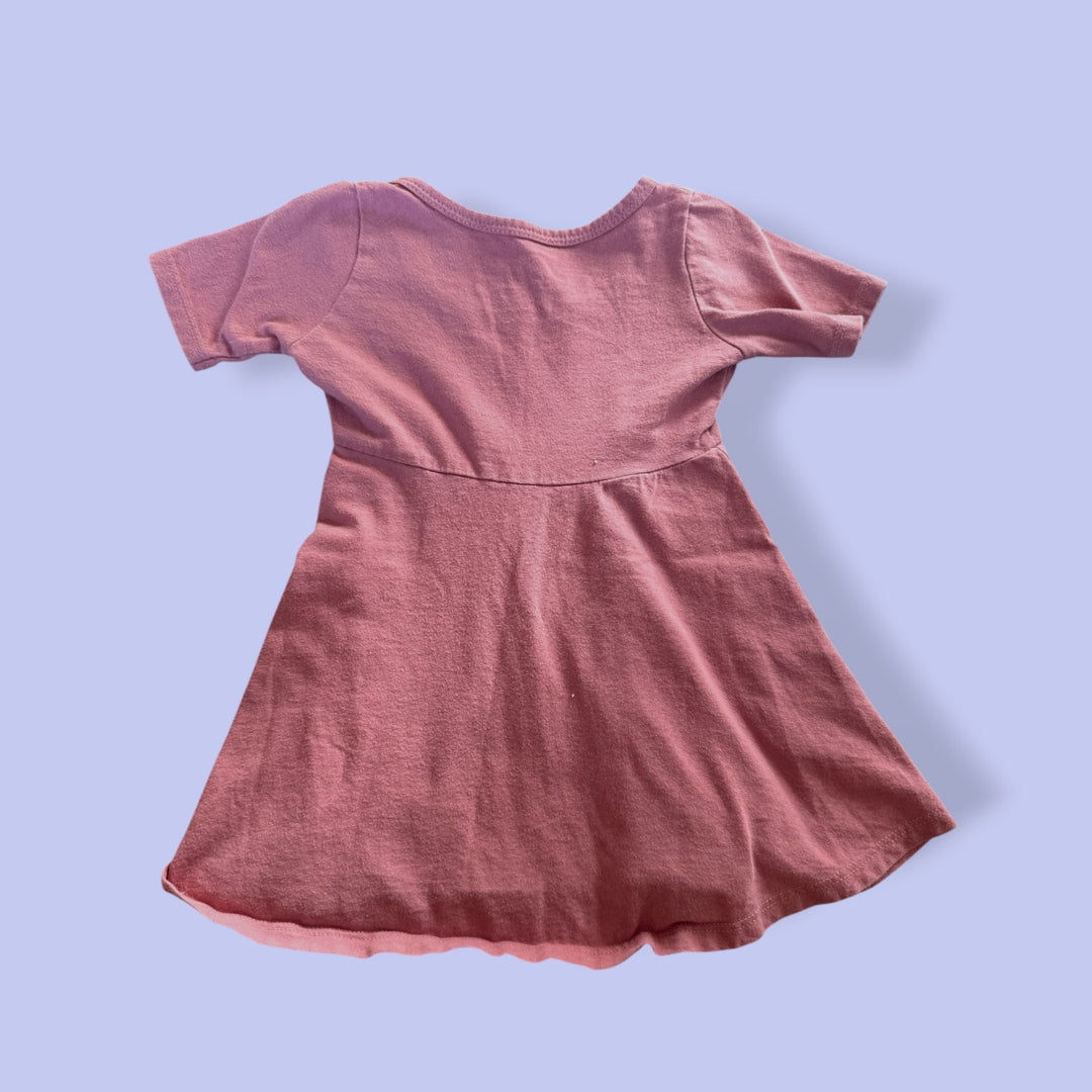 pink mini mioche dress, 12-18m