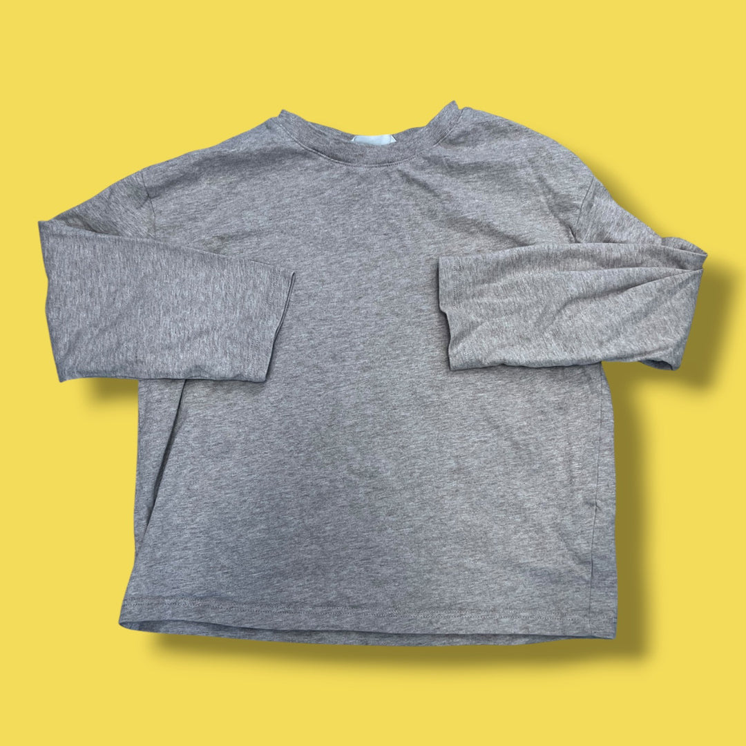 grey h&amp;m long sleeve, 5/6y