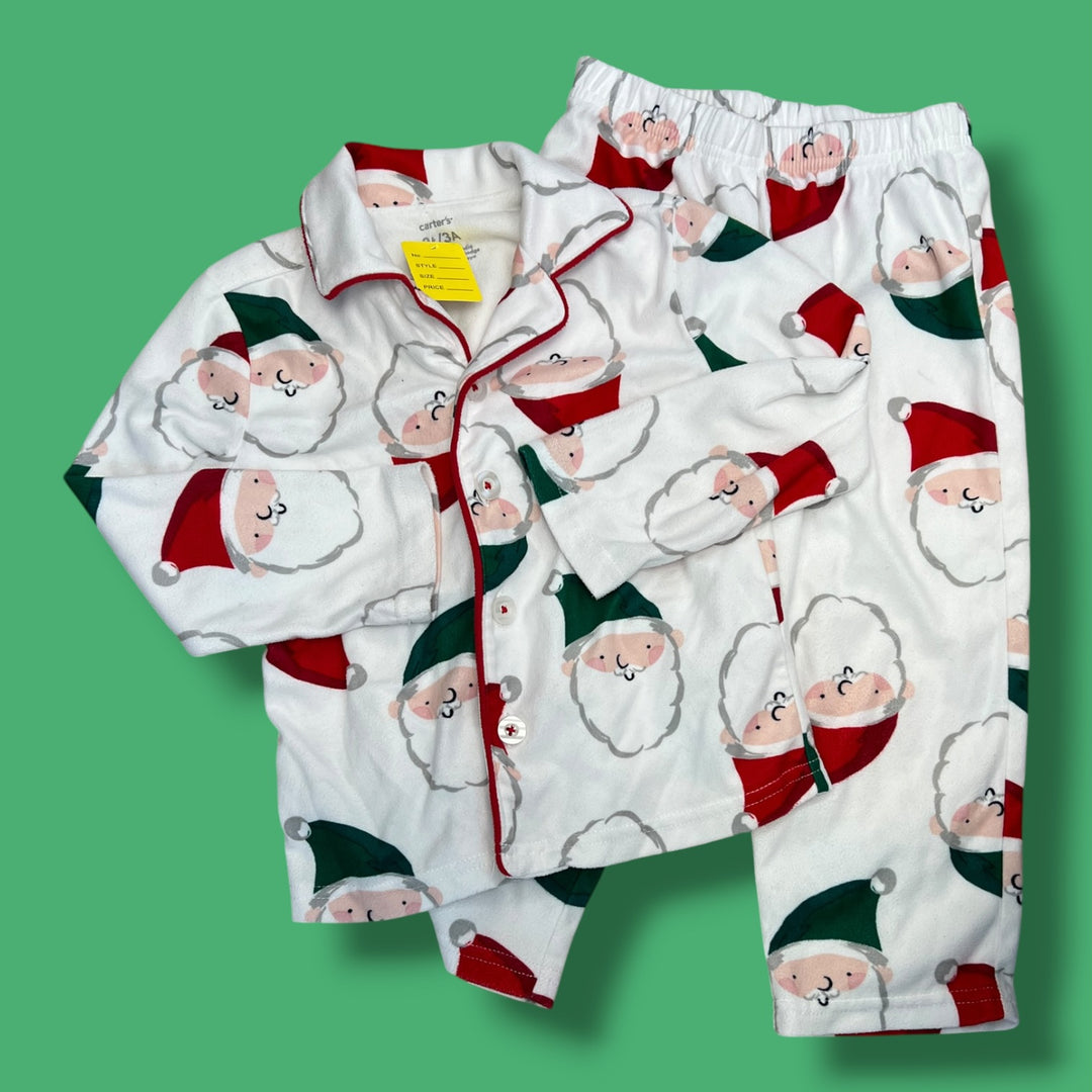 white carters santa sleep, 3y