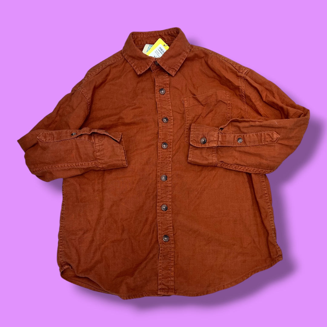 brown thereabouts button up, 8y