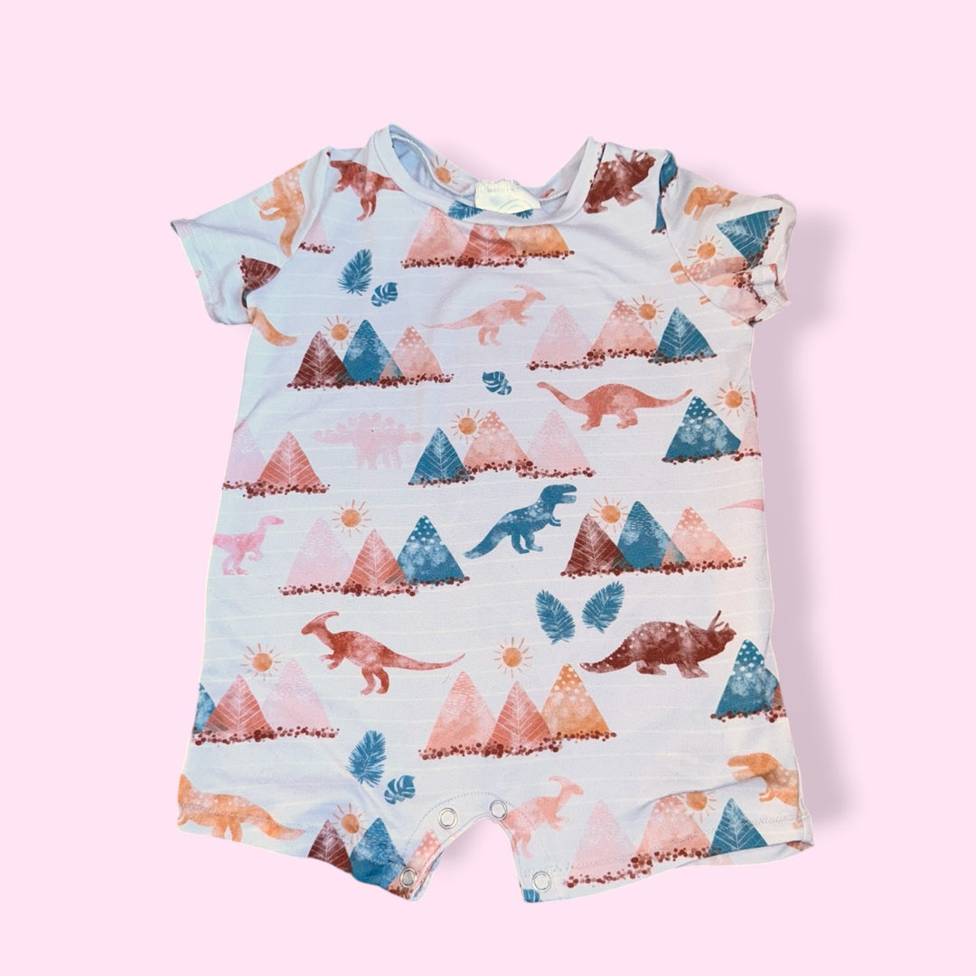 potier pins dino romper, 12-18m