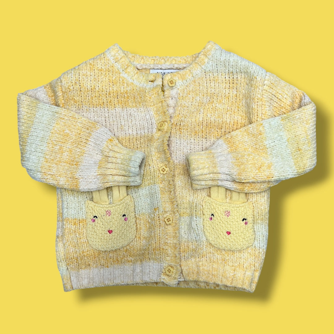 yellow nine west cardigan, 2y