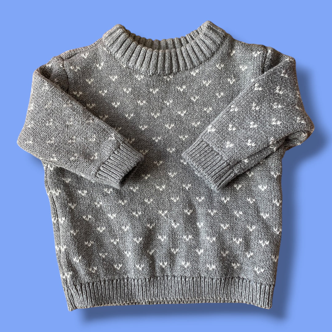 Grey Carters knit sweater, 3m
