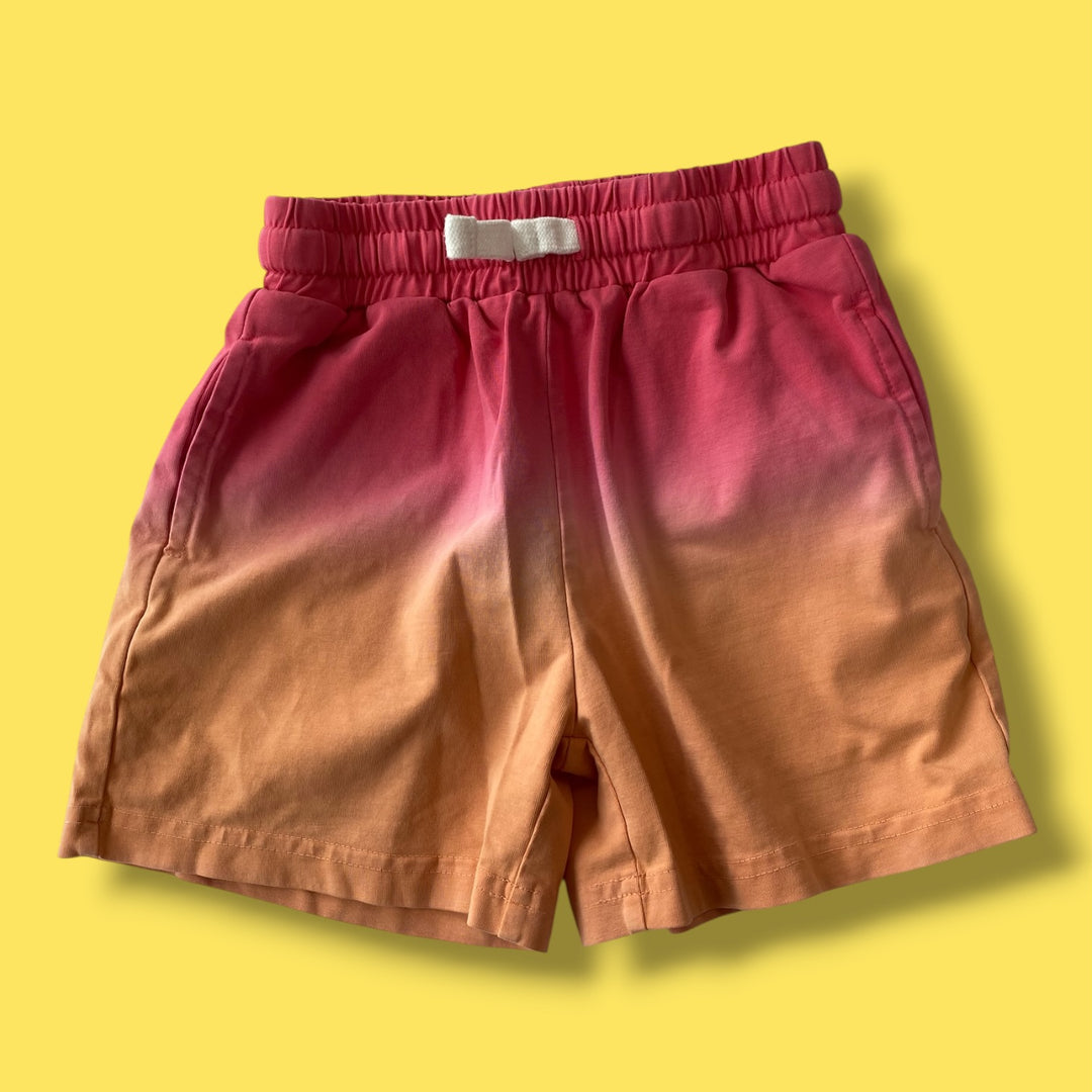 Pink/Orange Little Bipsy Shorts, 18-24m