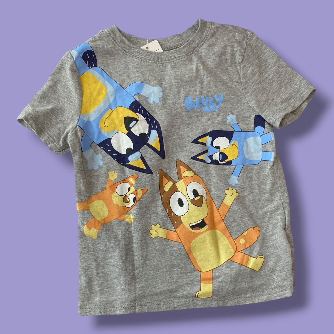 Grey Bluey Bluey Tee, 5Y
