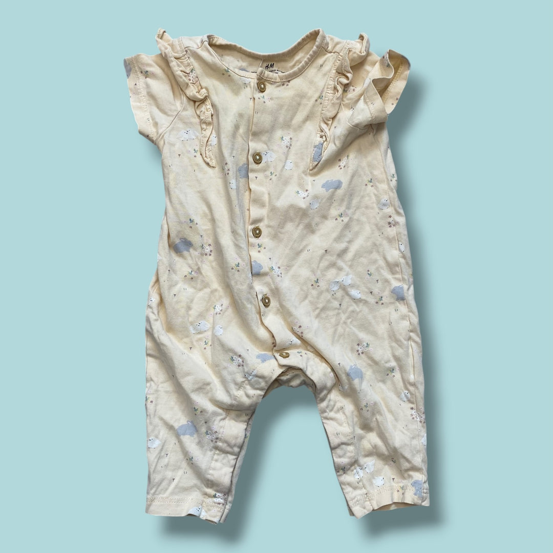 Yellow H&amp;M Romper, 4-6m
