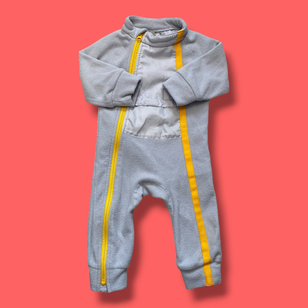 Grey Decathlon One piece Fleece, 12m
