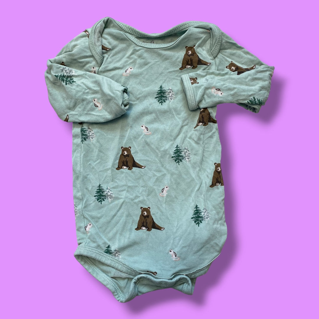 Green Kyte Bodysuit, 3-6m