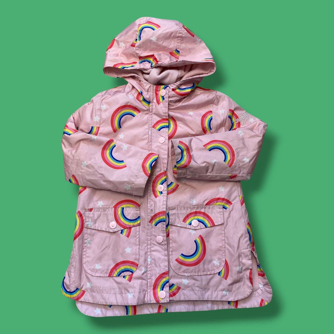 Pink Oshkosh Lined Jacket, Some Marks,  4Y