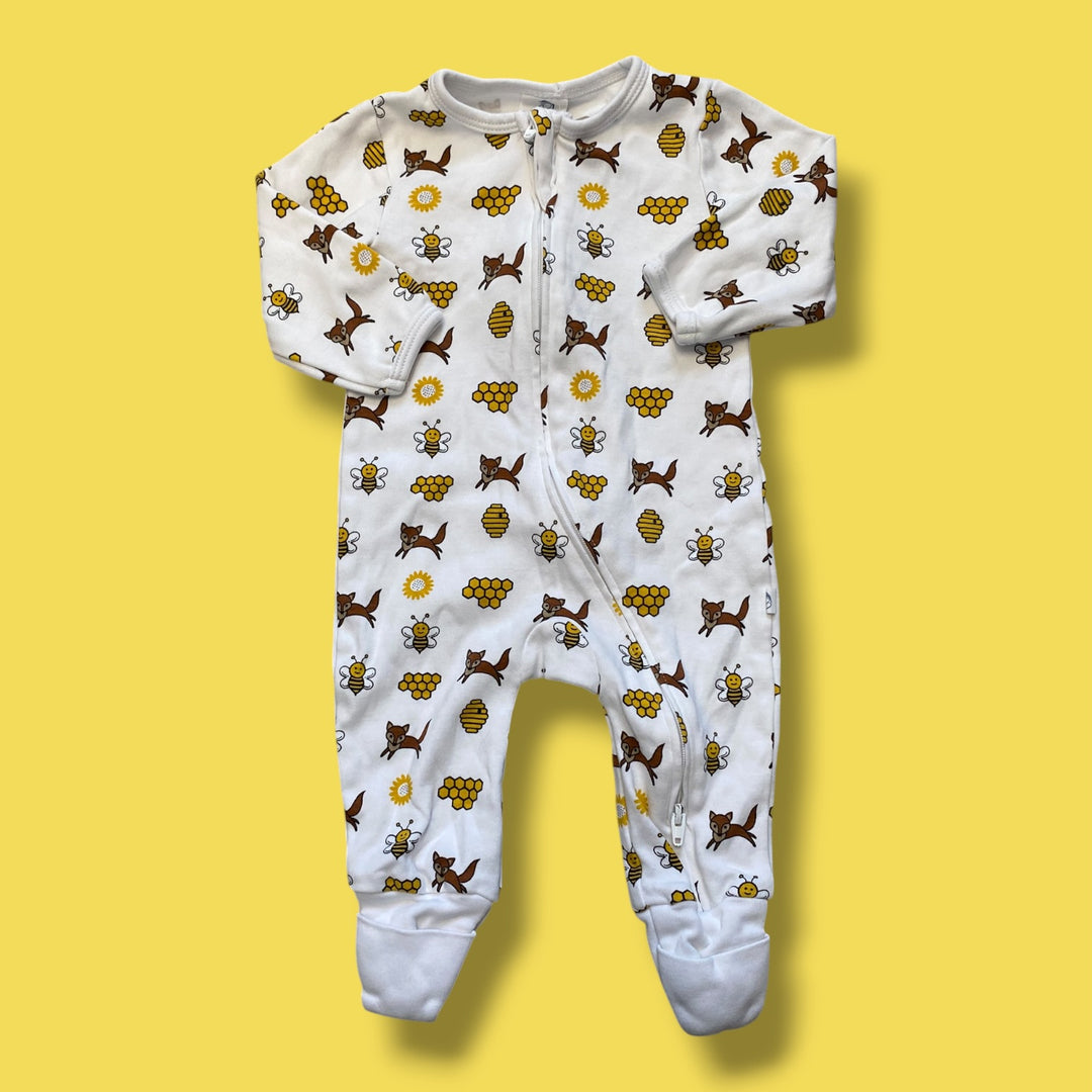 White imababywear Sleeper, 3-6m