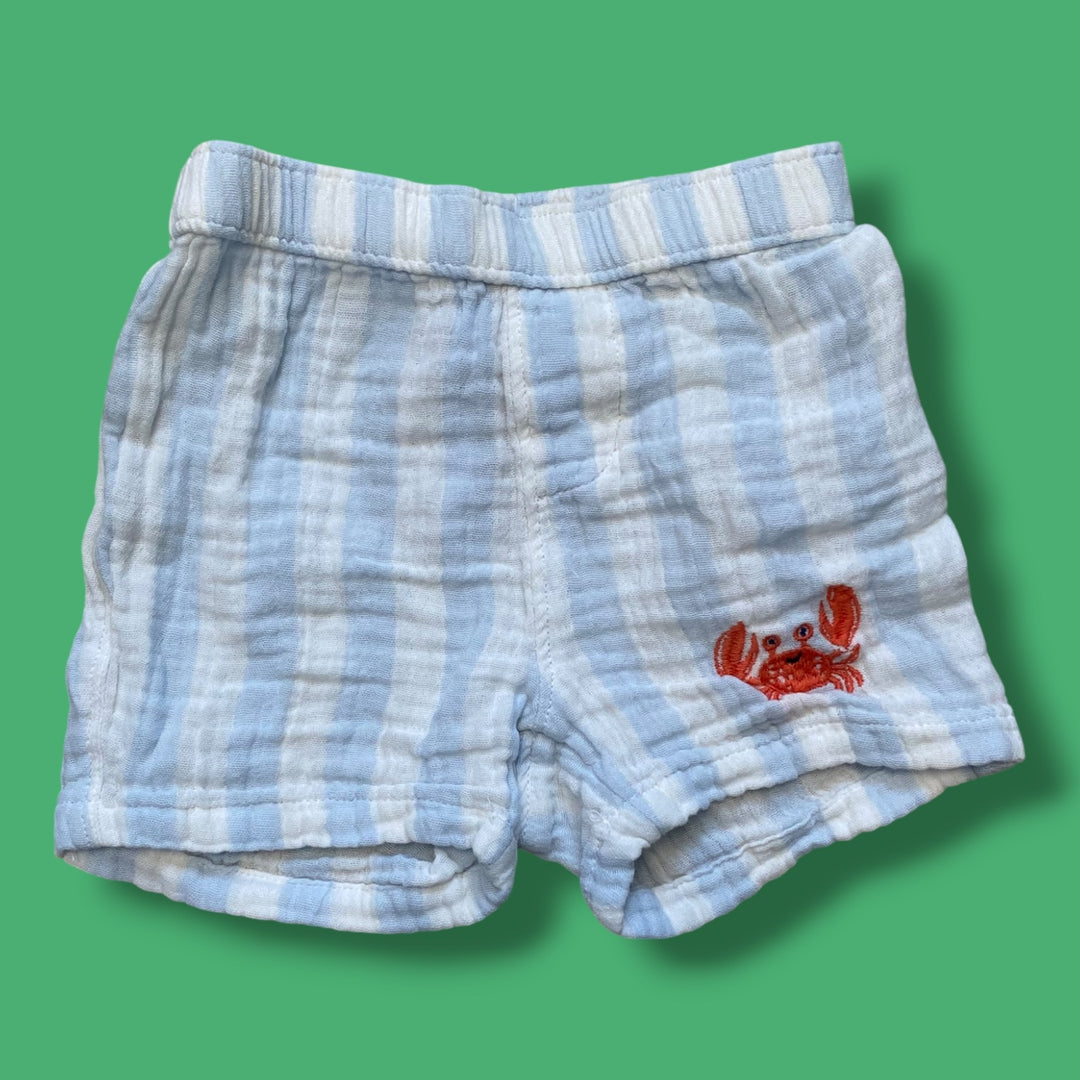 White Old Navy Short, 3-6m
