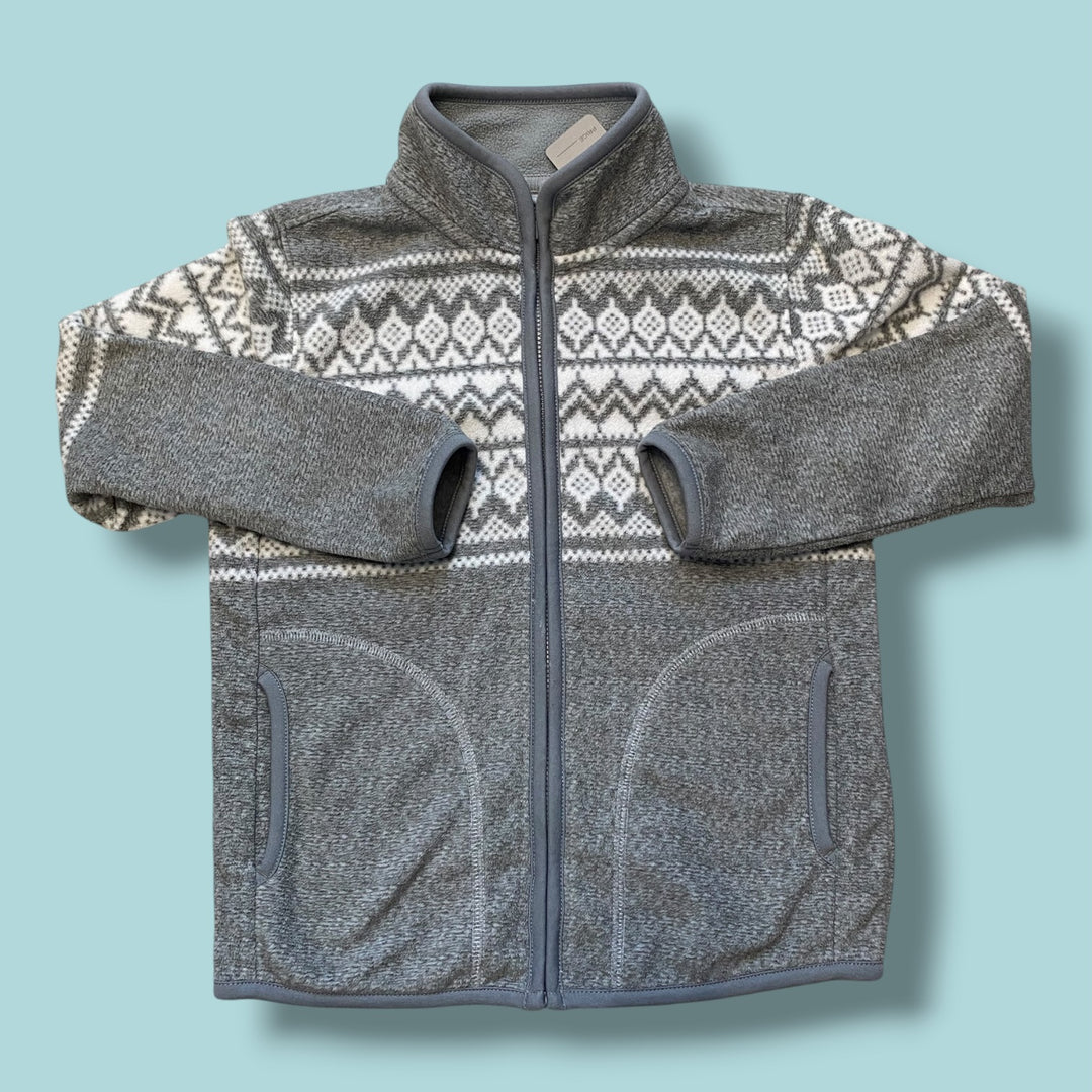 Grey  Uniqlo Zip Up Fleece, 5-6Y