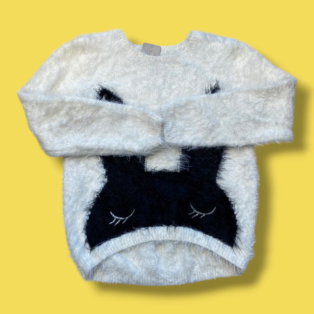 Cream H&amp;M Bunny Sweater, 6-8Y