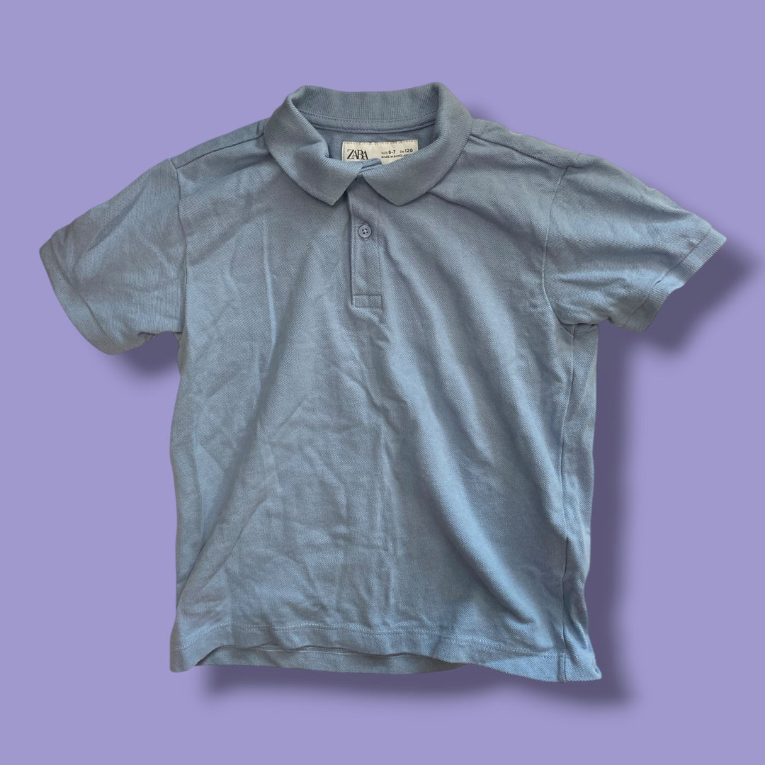 Blue Zara Polo, 6-7Y