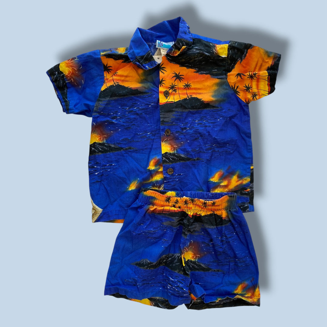 blue  hawaiian set, 3y