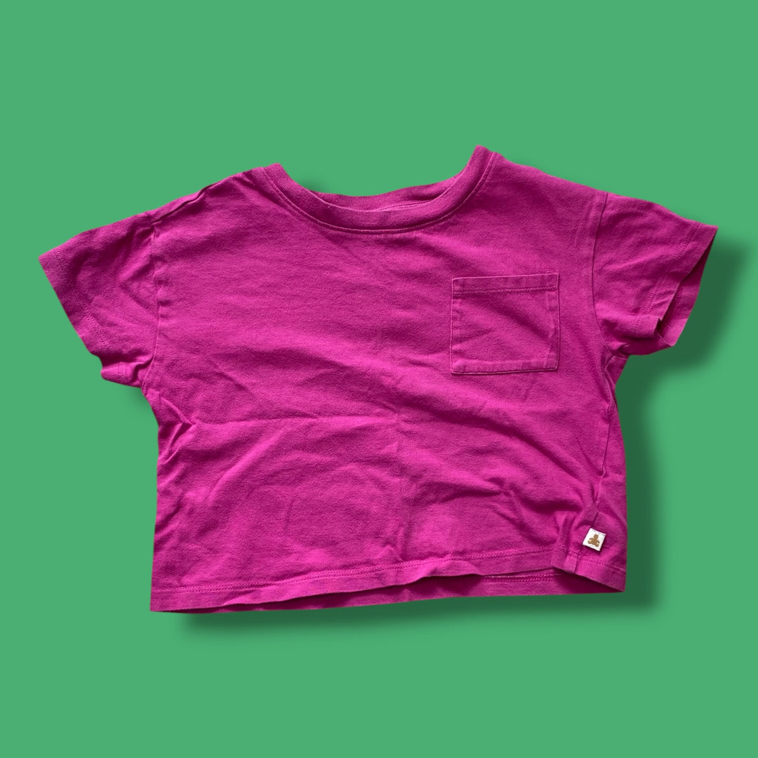 pink Gap pocket tee, 4Y