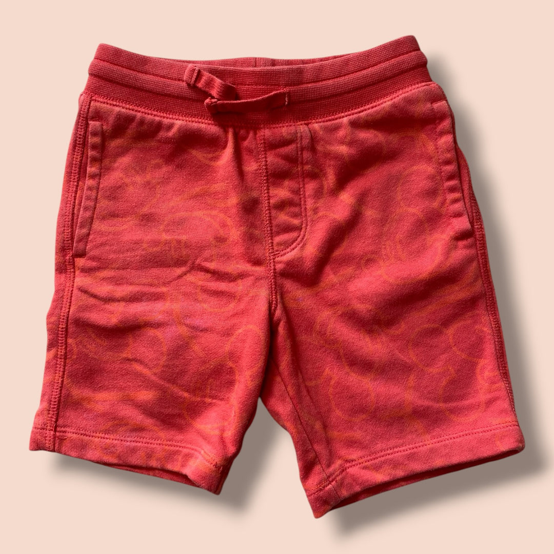 orange Disney mickey shorts, 4Y