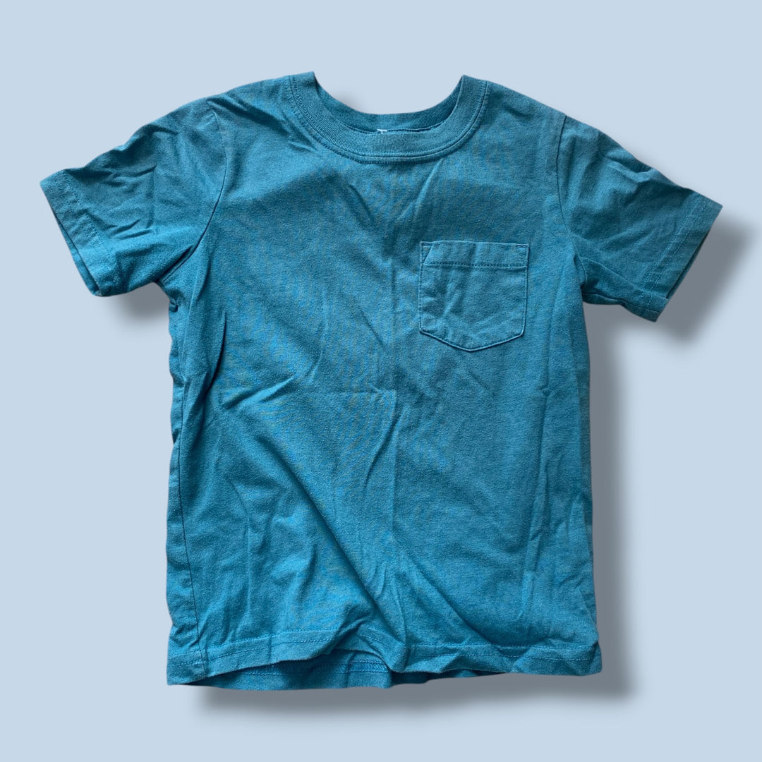 teal Carters pocket tee, 5Y