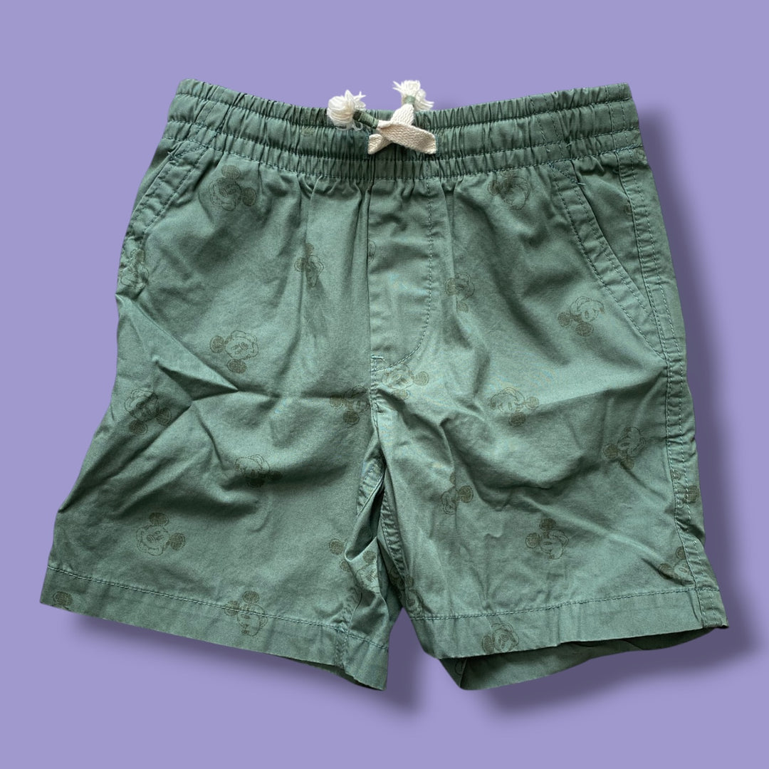 green Gap mickey shorts, 5Y
