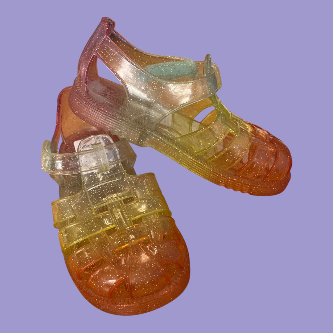 rainbow Gap Jelly Shoes, 7.0