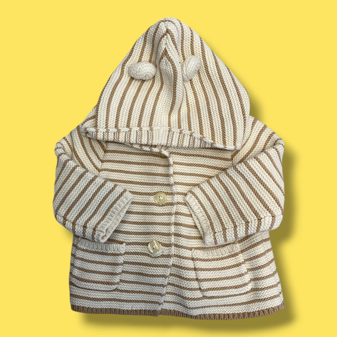 Tan Gap Knit Sweater, 3-6m