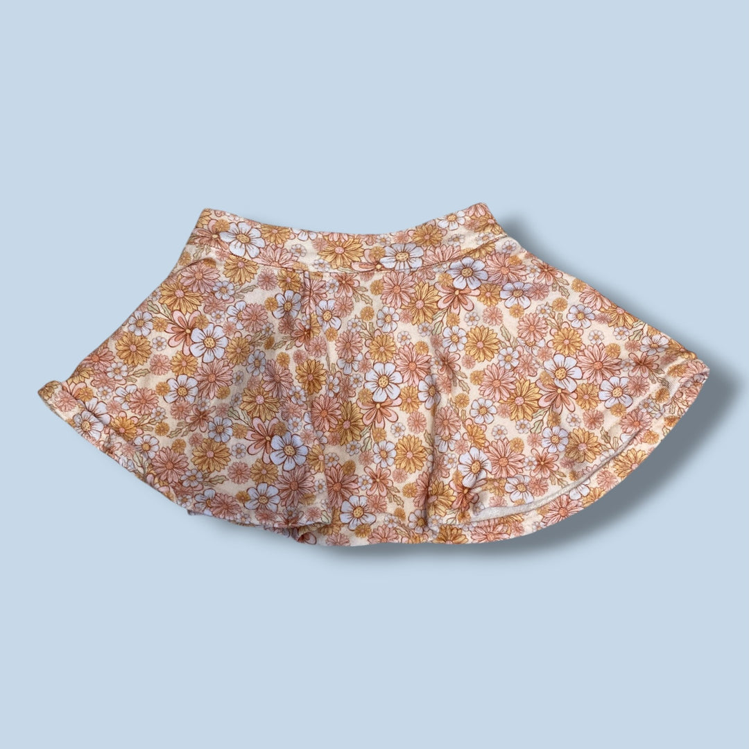 Floral 4 Peas Skirt, 2Y