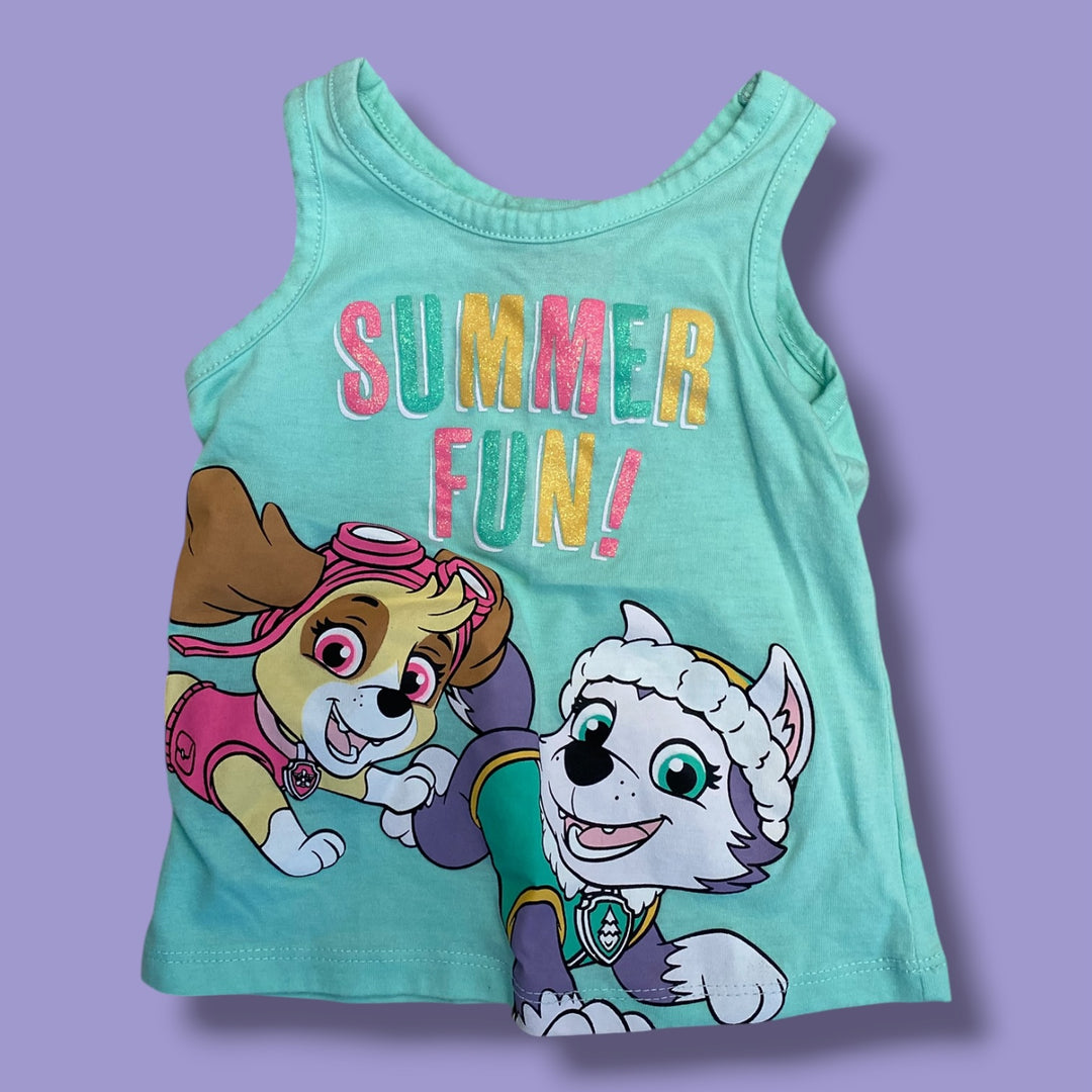 Green Nickelodeon Tank Top, 2Y
