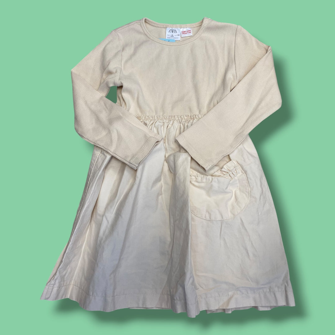 Tan Zara Dress, 6Y