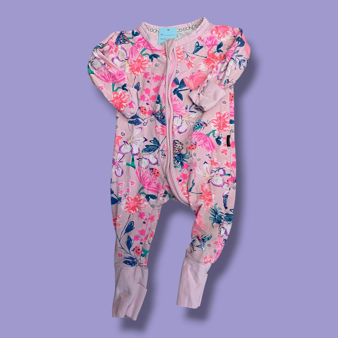 Pink Bonds Wondersuit, 3-6m