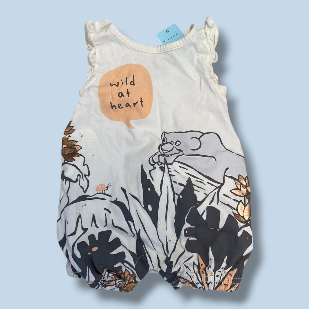 White  Gap Disney Romper, 0-3