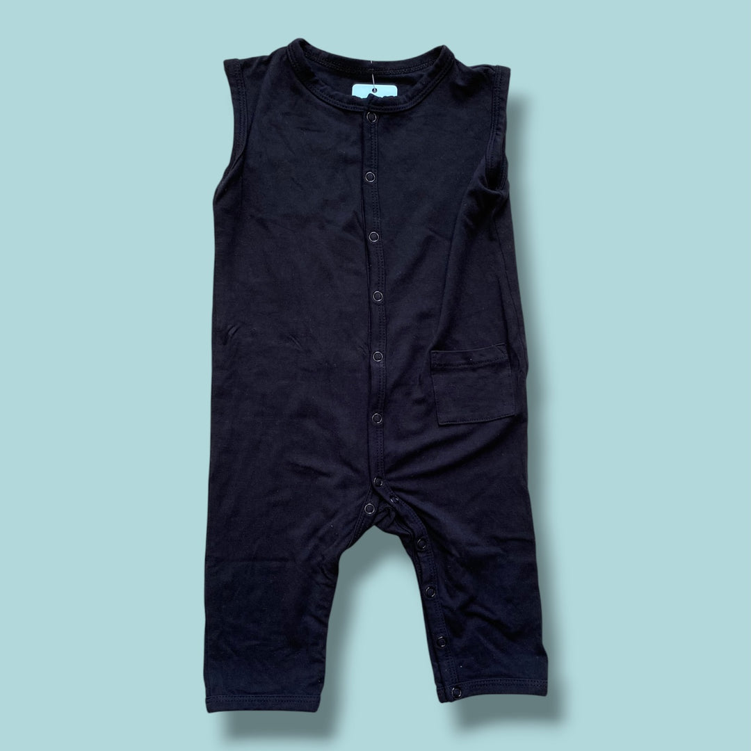 Black Kyte Romper, 12-18m