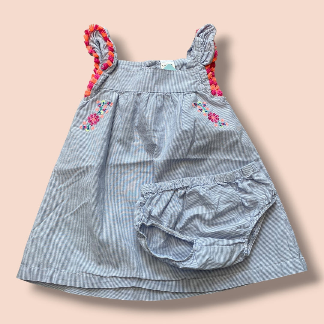 Blue Carters Dress, 12m