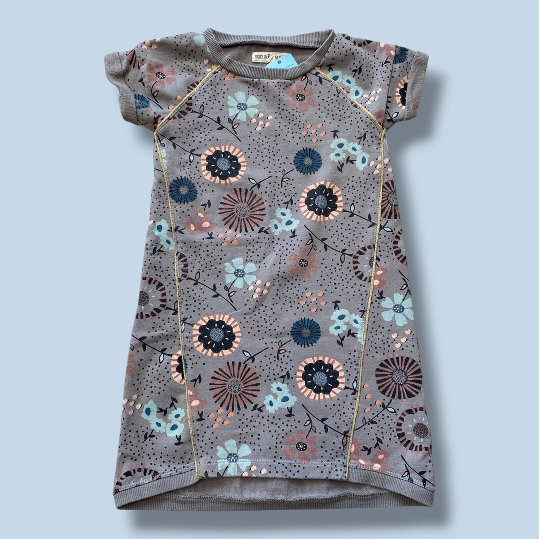 Grey Small Rags Dress, 4T