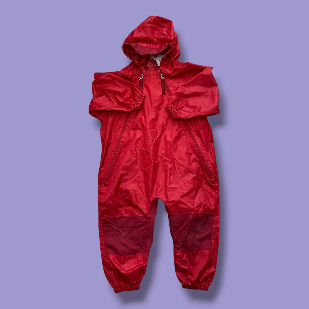 Red Tuffo Rainsuit, 4Y
