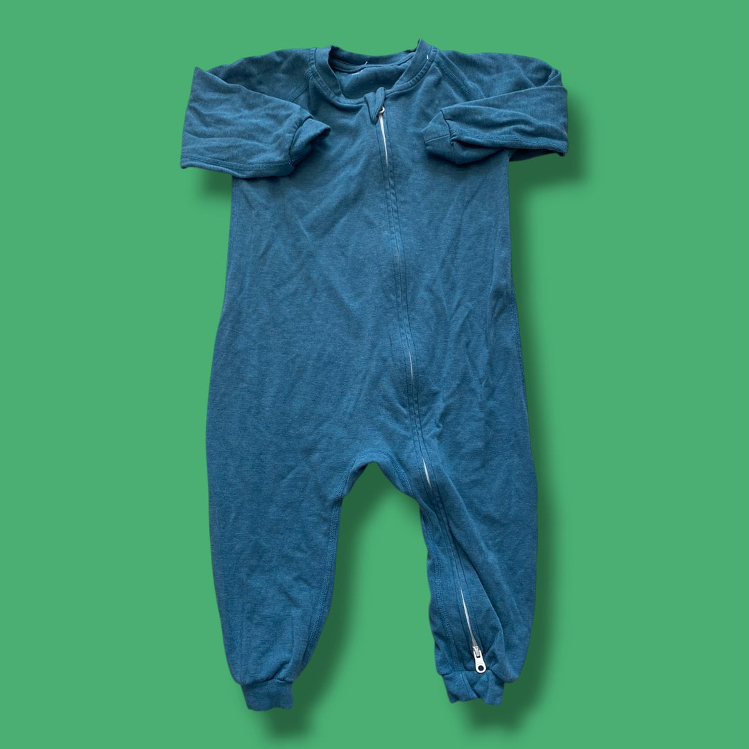 Blue Nested Bean Romper, 18-24m