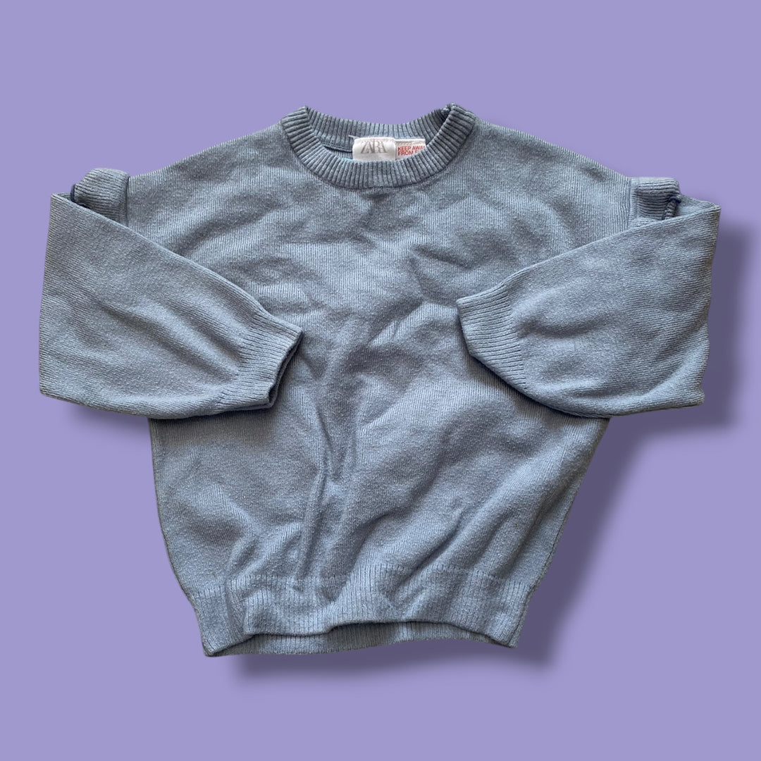 Blue  Zara Knit Sweater, 3-4Y