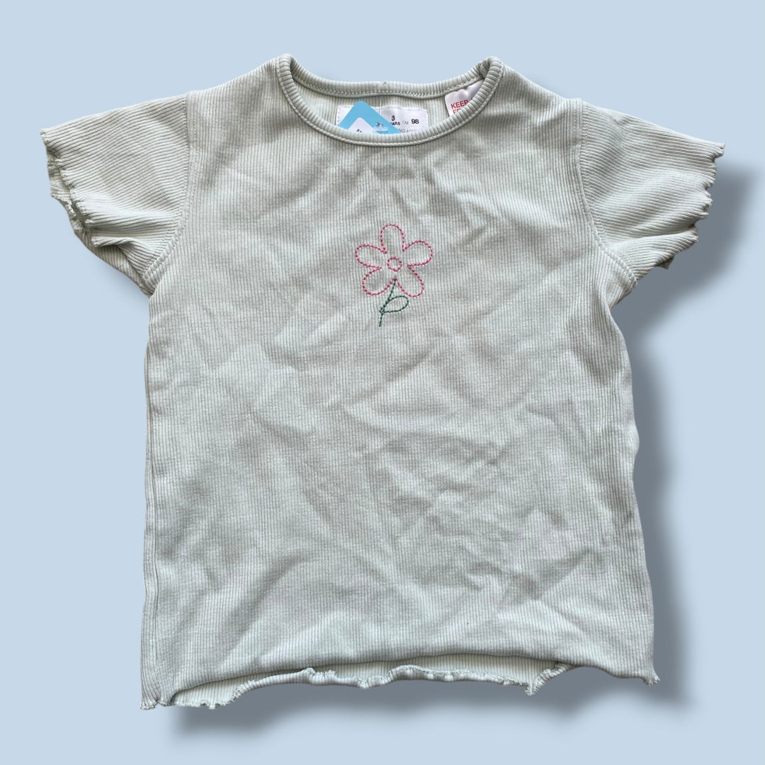 Green Zara Ribbed, 2-3Y