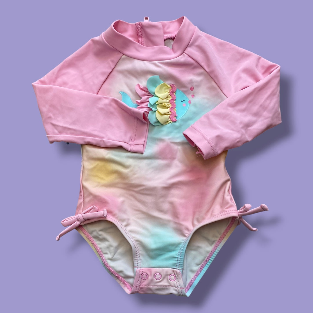 Pink Little me One Piece, 6-9m