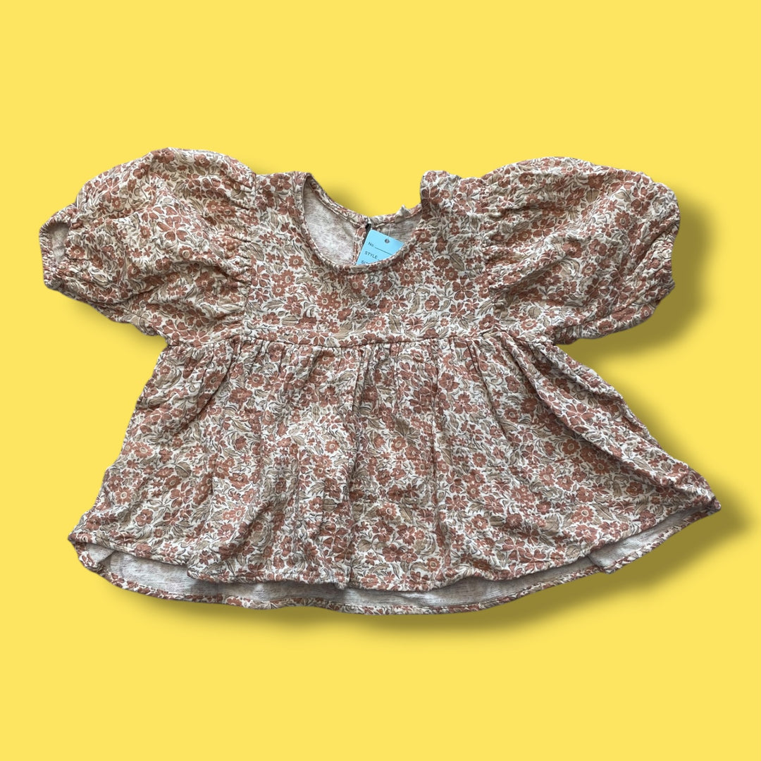 Floral Quincy Mae Shirt, 2-3Y