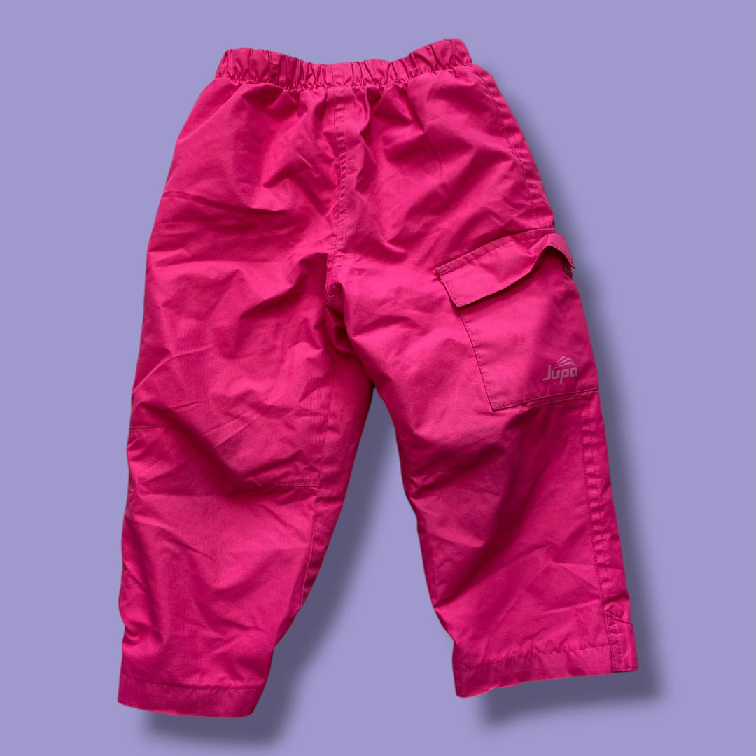 Pink Jupa Lined Rain Pants, 2Y