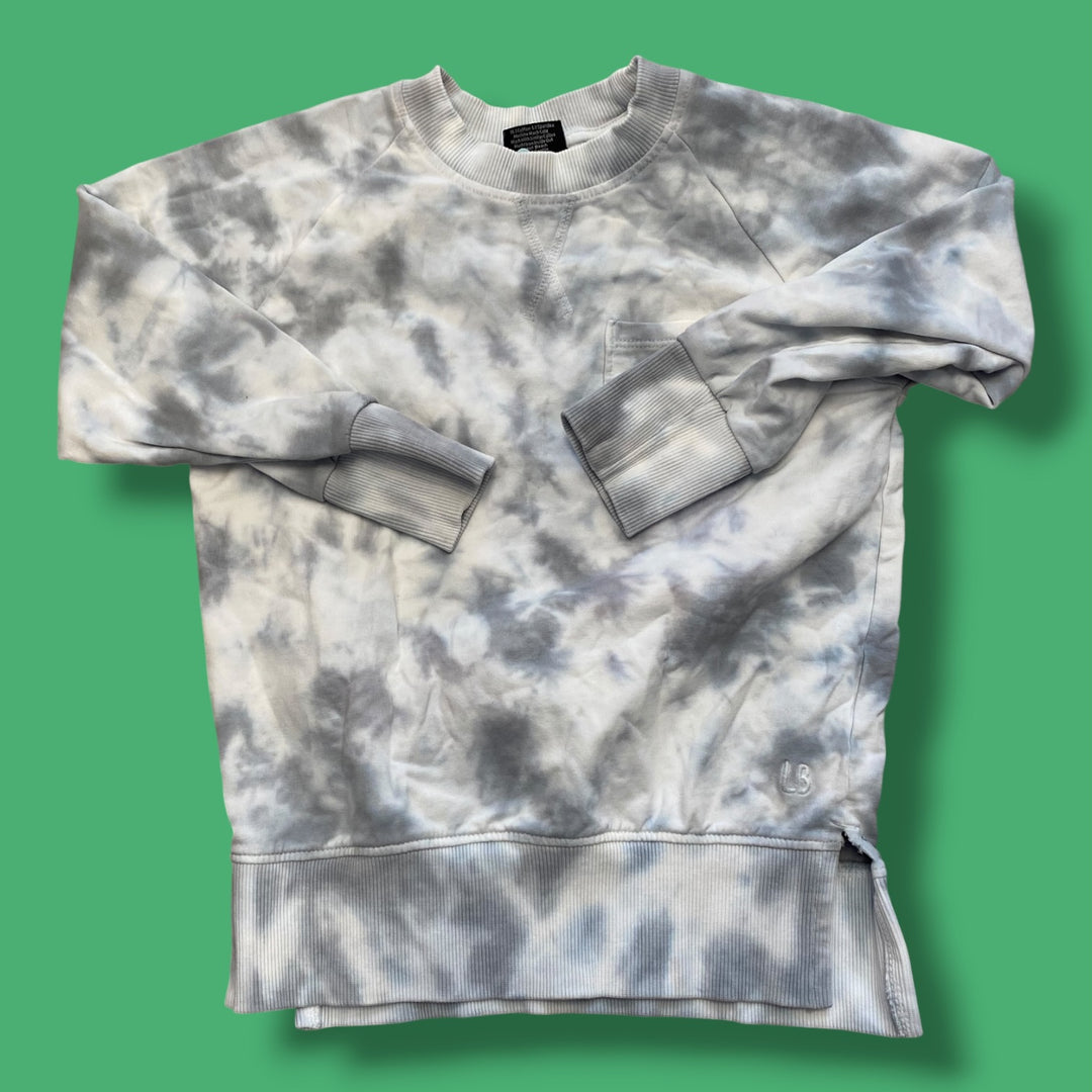 White Little Bipsy light marks tie dye, 4/5y