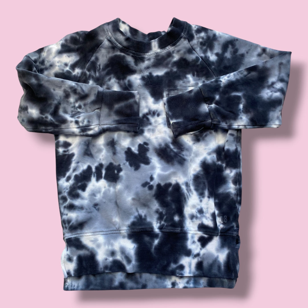 Blue Little Bipsy tie dye sweatshirt, 4/5y