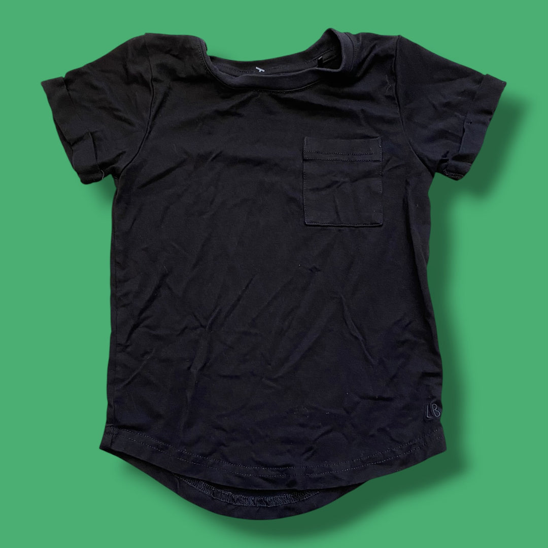 black Little Bipsy t-shirt, 2/3y